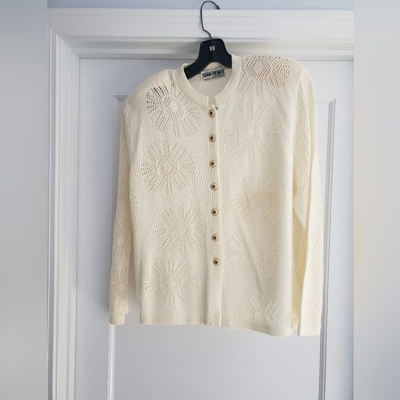 San Remo by Laura Knits, 3 piece jacket, sleeveless shell and pants size L - Picture 4 of 11